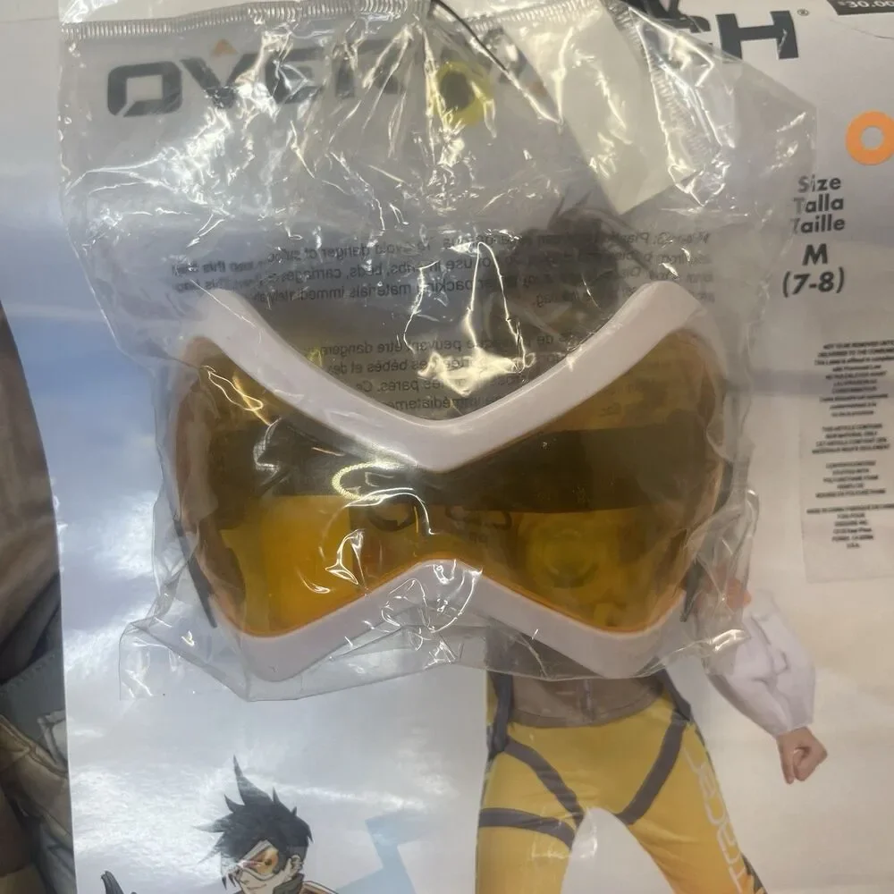 Overwatch Tracer Kids Cosplay Halloween Costume Child Medium 7-8